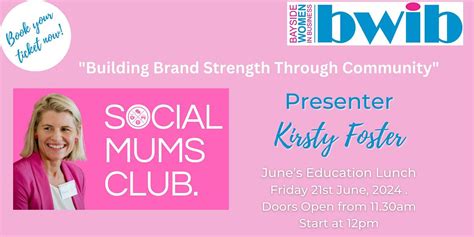 Building Brand Strength through Community with Kirsty Foster, Wynnum ...