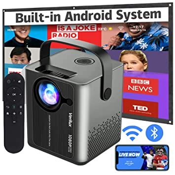Verilux® Projector for Home Android Theatre Projector for Classroom ...