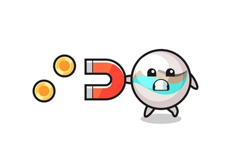 Le personnage du jouet en marbre tient un aimant pour attraper les ...