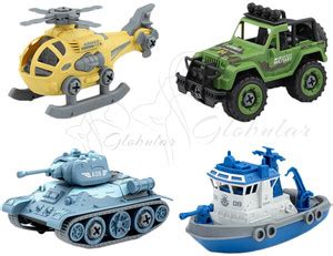 Quadrants DIY Building Unbreakable Assemble Helicopter, Bot, Tanker ...