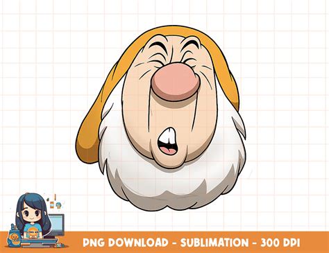 Disney Snow White And The Seven Dwarfs Sneezy Big Face png, | Inspire ...