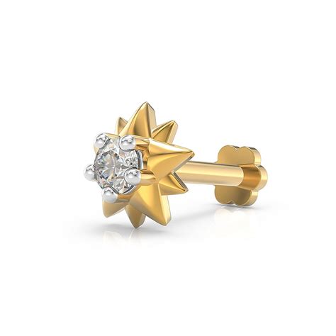 Beaded Halo Screw Nose Pin | Sterling Silver Nose Pin | U ARE