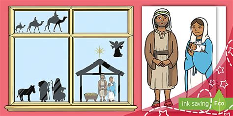 Nativity Window Display