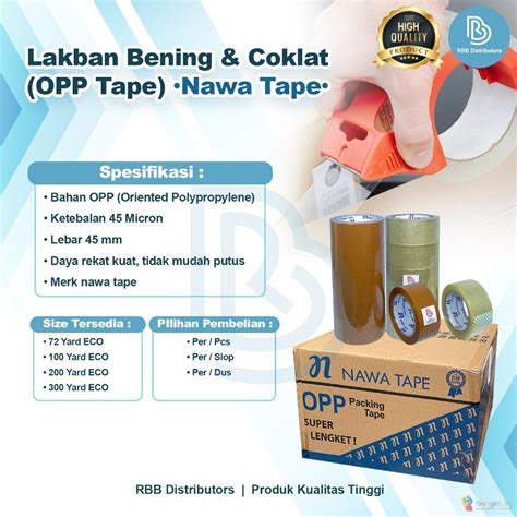 Lakban Bening 45mm / Solasi Bening / Isolasi Bening 1 Pcs - Bangkit In ...