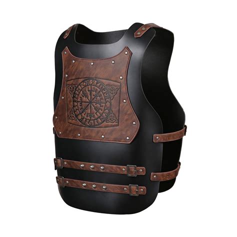 Hzmanhzman Viking Warrior Chest Armor Medieval Pu Leather Vest Leather ...