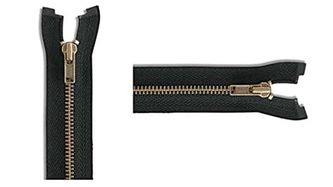 #3 Antique Brass Lightweight Black Metal Separating YKK Jacket Zipper ...