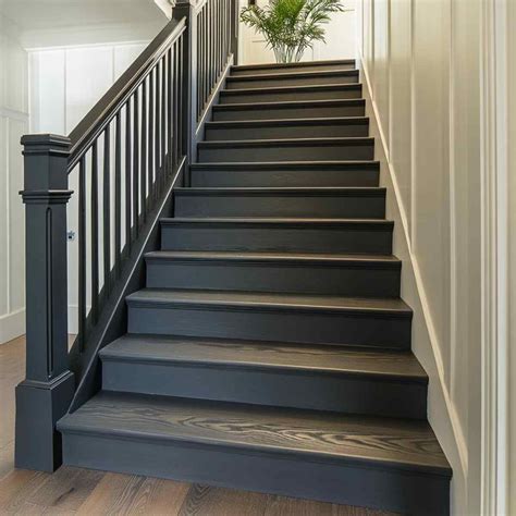 25 Stunning Stained Stair Tread Ideas You’ll Want to Try Today in 2025 ...