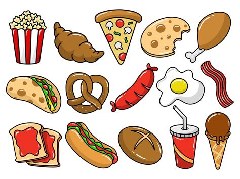 Hand Drawn Clip art Food Illustration 24277087 Vector Art at Vecteezy