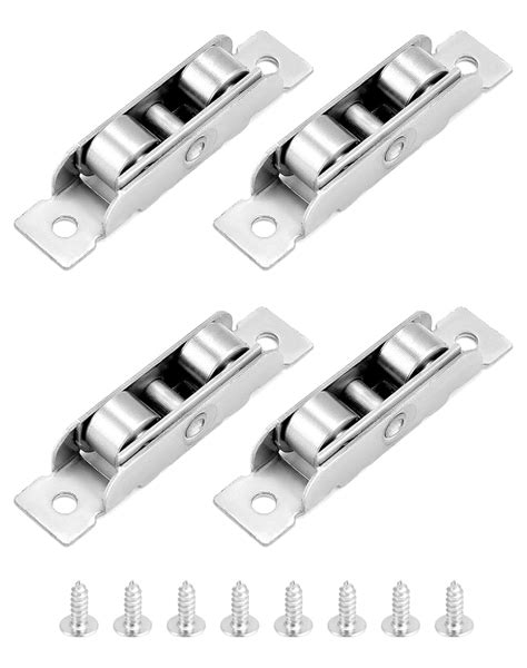 Buy QWORK 4Pcs Push-Pull Window Pulley, Sliding Door Tandem Roller ...