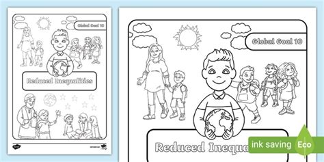 Global Goals: Reduced Inequalities Colouring Activity