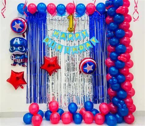 Boss Baby Theme Decoration On Wall At Home With Balloons