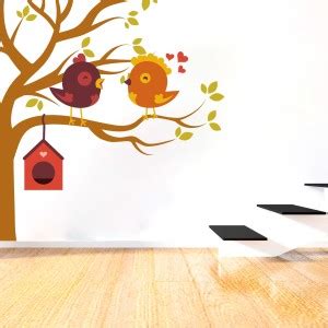 Impression Wall 53 cm Mix Cartoon Birds Wall Sticker ( Cover Area :- 20 ...