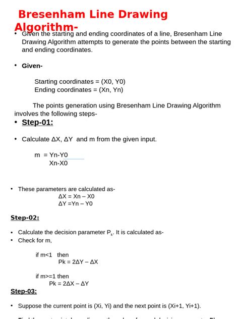 Bresenham Line Drawing Algorithm 的图像结果