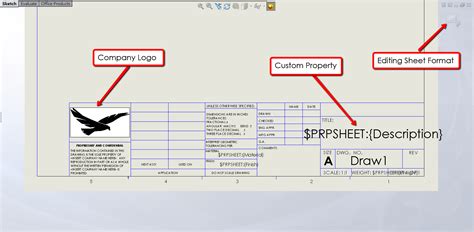 SolidWorks Drawing Sheet Format 的图像结果