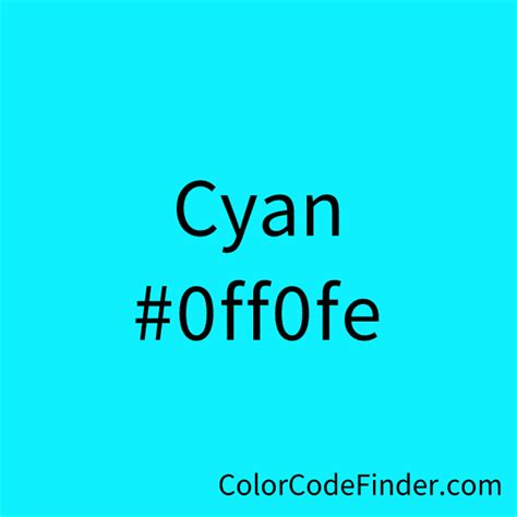 Image result for Cyan Color Code