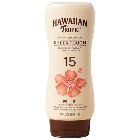 Hawaiian Tropic Sheer Touch Ultra Radiance Lotion Sunscreen Broad ...