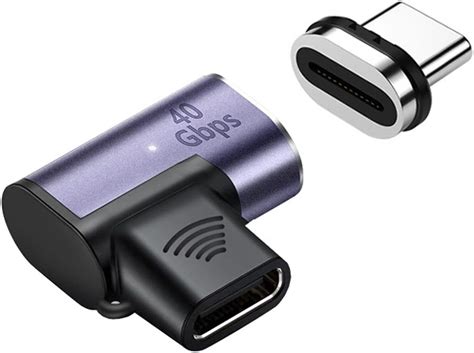 Tobo USB C Magnetic Adapter, 90 Degree Magnetic USB C Adapter 24 Pins ...