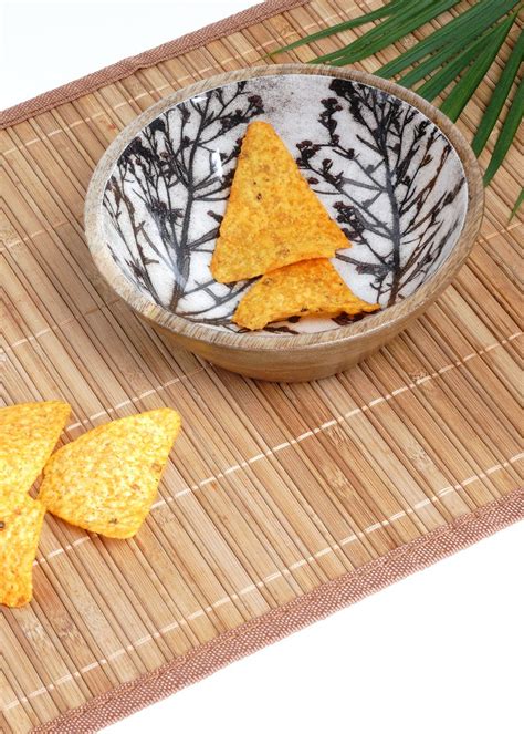 Get Cherry Bush Print Mango Wood Bowl at ₹ 899 | LBB Shop