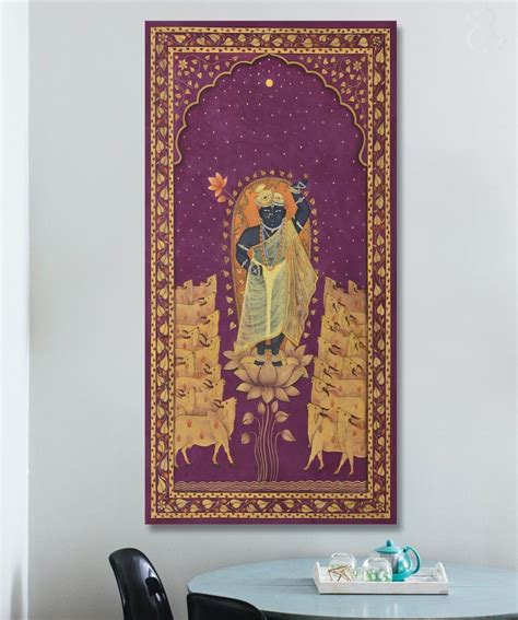 SAF paintings Unframed Rolled Art Print| Shree Nath ji Canvas Wall Art ...