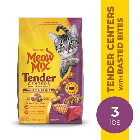 Pet kare - Meow Mix Tender Centers with Basted Bites, Chicken & Tuna ...