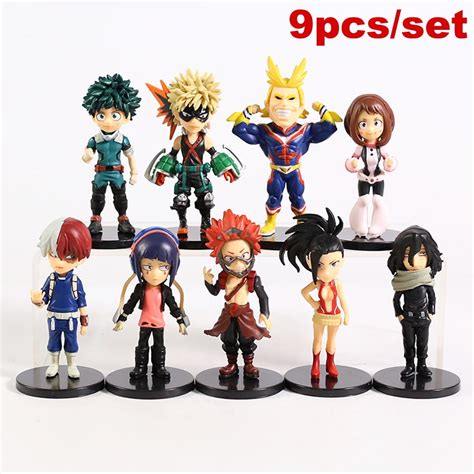 Buy QZBON 9pcs/set anime my hero academy figure izuku midoriya shout ...