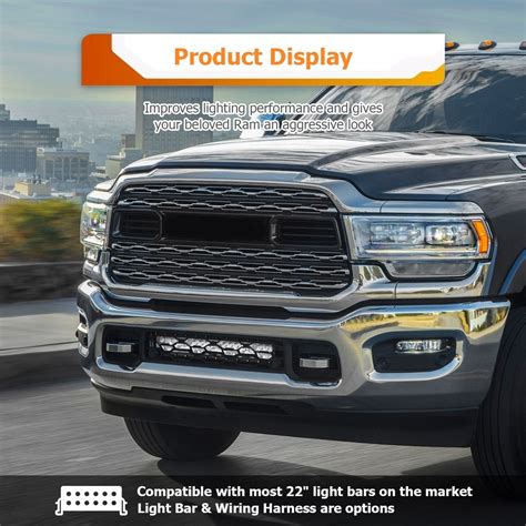 2019-2024 5th Gen Dodge Ram 2500/3500 Hidden Front Bumper Grill 22" LE | Weisen
