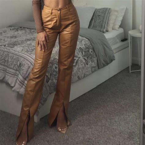 Women's Tan Trousers | Depop