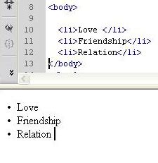 Image result for HTML Bullet