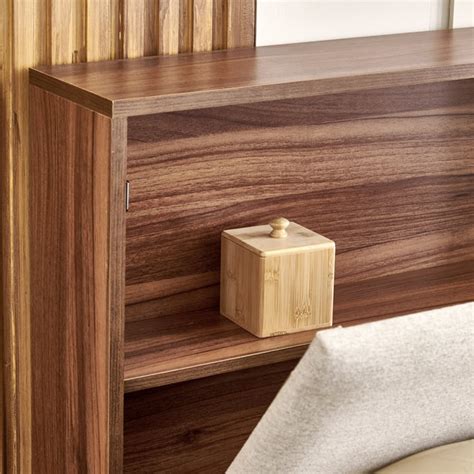 Buy Shoji Zen Queen Bed with Box Storage - Brown from Home Centre at ...