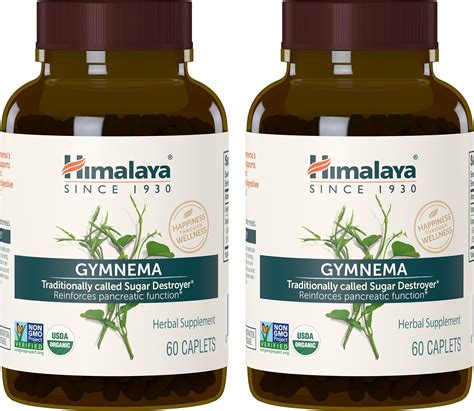 Buy Himalaya Organic Gymnema Sylvestre for Blood Sugar Support and ...