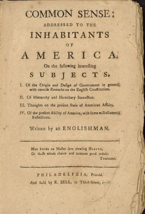 Common Sense Thomas Paine
