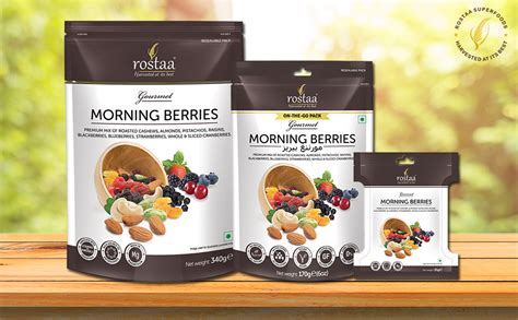 rostaa Morning Berries 170Gm (Pack Of 1) Healthy Mixed Nuts With Dry ...