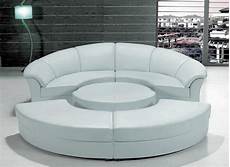 Circular Sofas Living Room Furniture by Stylish White Leather Circular Sectional Sofa Modern Circular Sofas Living Room Furniture