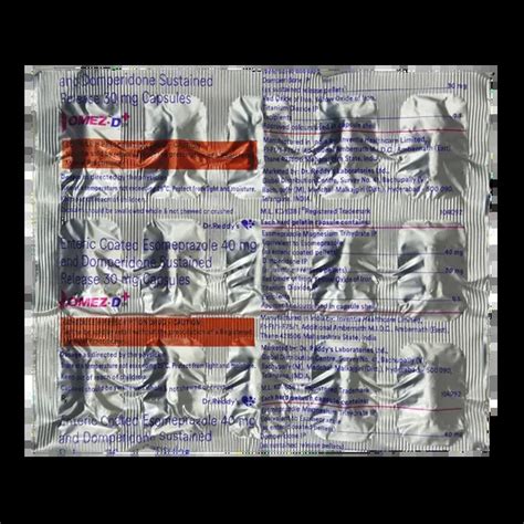 OMEZ PLUS DSR CAPSULE 15'S : View Price, Combination and Alternatives ...