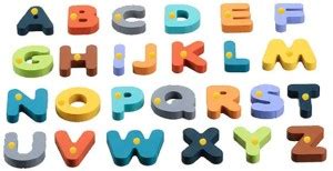 SHALAFI Wooden English alphabet cognition letter spelling words game ...