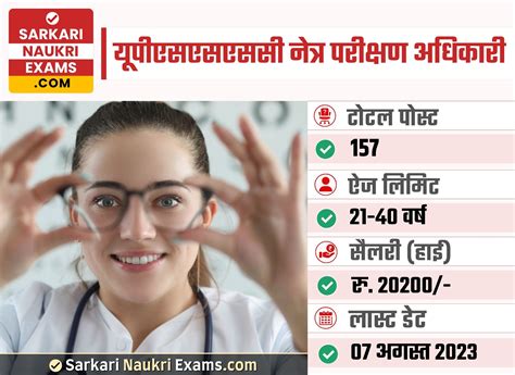 UPSSSC Eye Testing Officer (ETO) Recruitment 2023 | Last Date 07 August ...