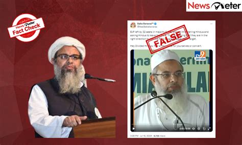 Fact Check: No, Maulana Madani did not ask Hindus to leave India after ...