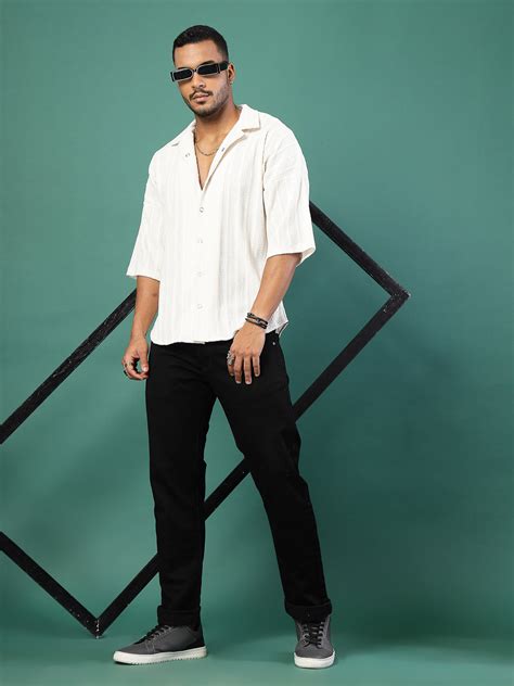 Oversized Cable Knit Cuban Collar Shirt – rigoindia