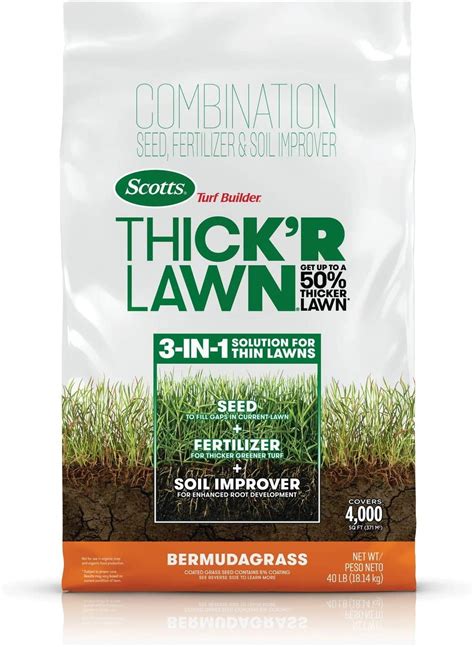 Buy Scotts Turf Builder ThickR Lawn Bermudagrass - 4,000 sq. ft ...