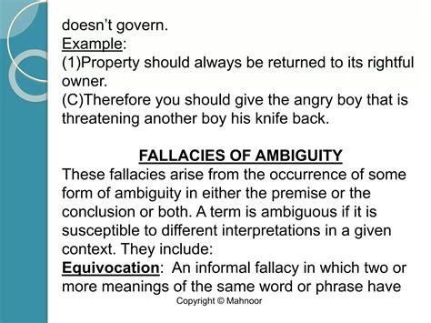Examples of Informal Logical Fallacies 的图像结果
