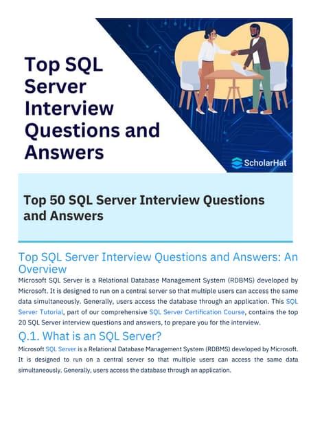 SQL Server Interview Questions 的图像结果