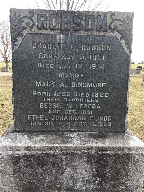 Mary Ann Dinsmore Robson (1856-1920) - Mémorial Find a Grave