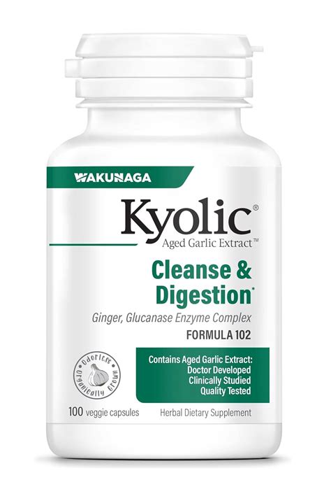 Wakunaga - Kyolic, Aged Garlic Extract, Candida Cleanse & Digestion ...