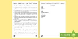 Three-addend Word Problem Cards for 1st-2nd Grade - Twinkl
