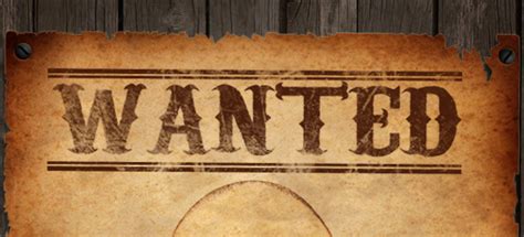 13 Western Wanted Poster Font Images - Old Western Wanted Poster ...