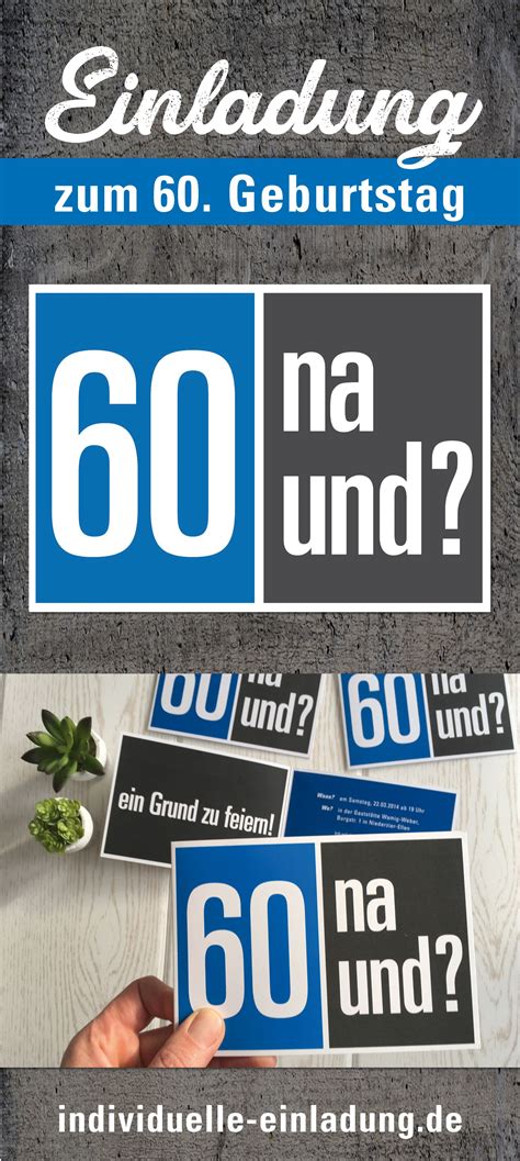 Einladung Zum 60 Und 70 Geburtstag