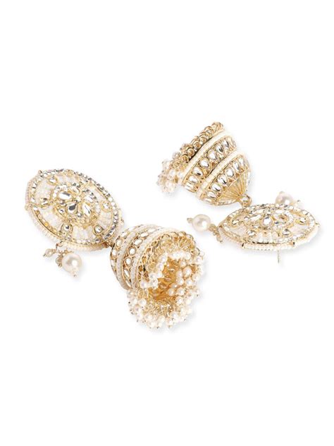 Shop Exquisite Collection of Gold Plated Jhumka Earrings – Rubans