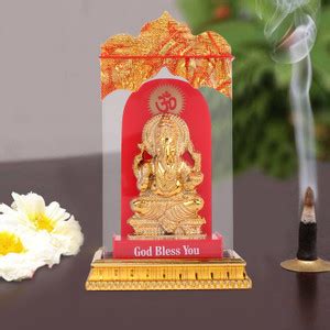 Awesome Craft Lord Ganesh Idol in Acrylic Glass Box for office and ...