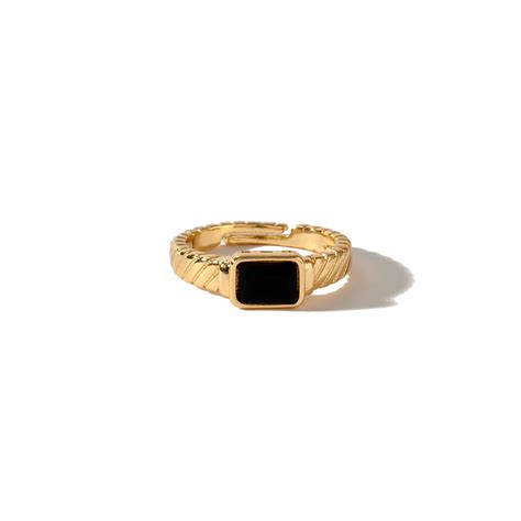 Regal Black Stone Ring | Salty – Salty Accessories