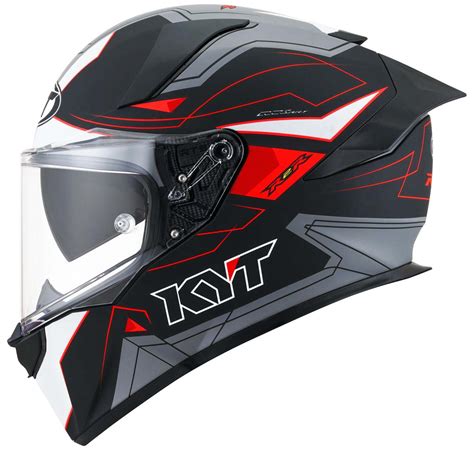 KYT R2R Pro LED Matt Black Grey Fluro Red Helmet– Moto Central